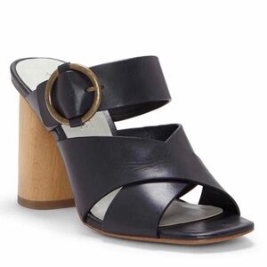 1.State Black Icendra Flared Block Heeled Mules 9